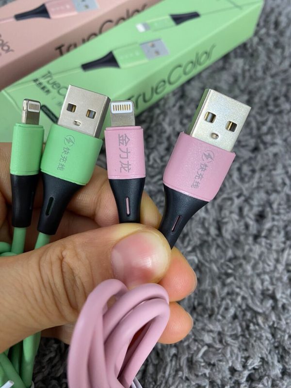 Dây cáp sạc iPhone TrueColor Lightning ( Fullbox , new 100% )- giao màu ngẫu nhiên Dây cáp sạc iPhone TrueColor Lightning ( Fullbox , new 100% )- giao màu ngẫu nhiên