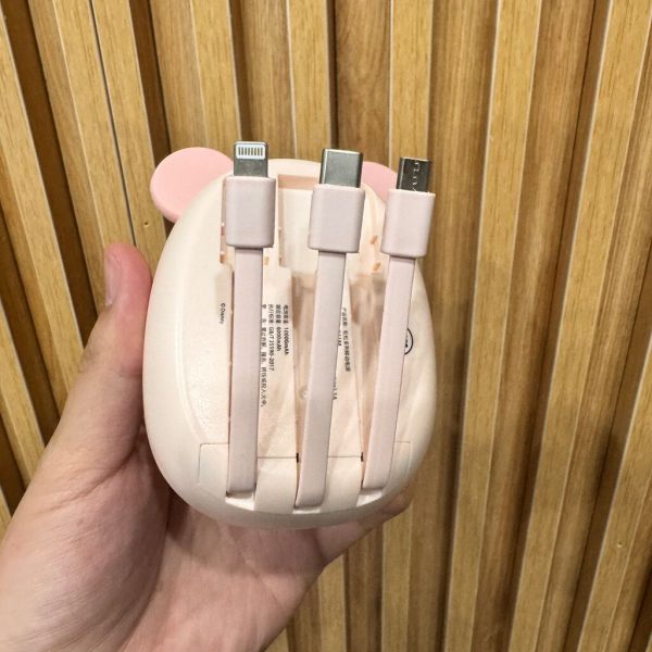 Pin Dự Phòng 20.000mAh (khả dụng 10k) sạc nhanh 20W PPS/PD Disney Tsum, liền cáp (màu ngẫu nhiên)