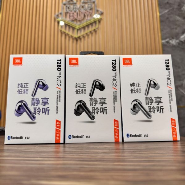 Tai nghe Bluetooth hãng JBL T280 TWS NC2, chống ồn chủ động ANC, hàng chính hãng