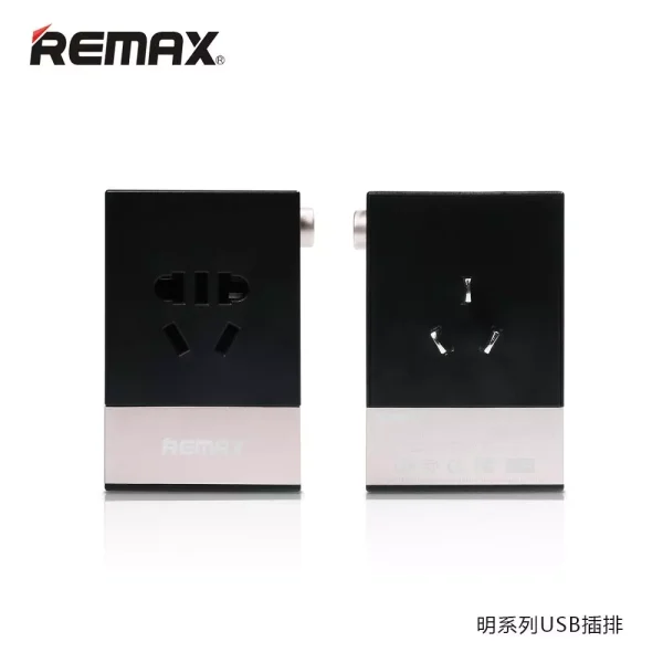 Củ Sạc Đa Năng REMAX RM-2U, có 1 cổng 220v + 2 cổng USB-A