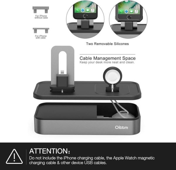 Dock sạc đa năng Oittm cho iPhone, iPad và Apple Watch ( hàng Amazon), ko bao gồm cáp sạc