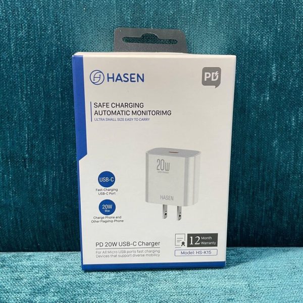 Củ Sạc nhanh 20w HASEN HS-K15 (Type-C) PD