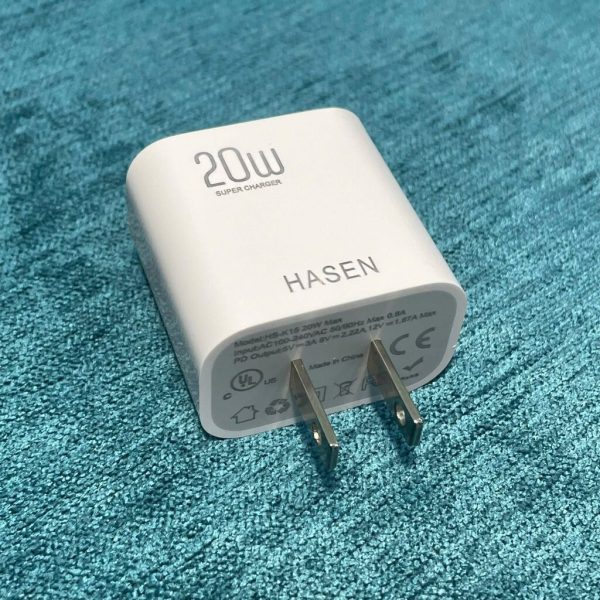 Bộ củ cáp sạc nhanh PD 20W HASEN HS-B15L Type C-Lightning 1M