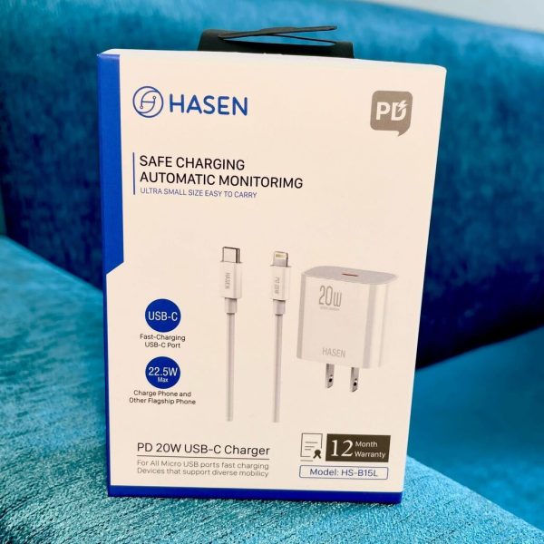 Bộ củ cáp sạc nhanh PD 20W HASEN HS-B15L Type C-Lightning 1M