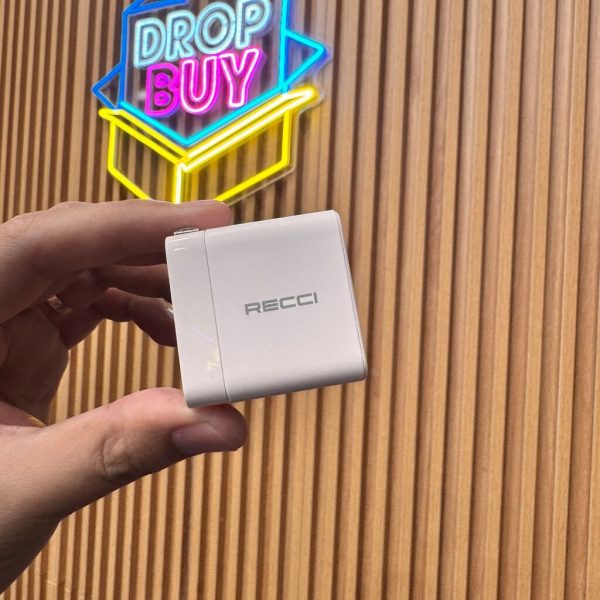 Củ sạc nhanh 35W hãng Recci 2 cổng C , chân gập RCT-P35C