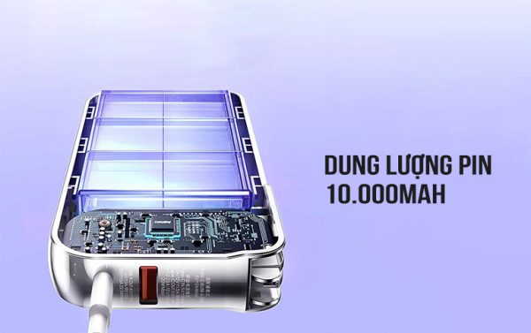 Củ sạc kiêm Pin dự phòng Remax RPP-532 dung lượng 10.000mAh sạc nhanh 22.5W PD Củ sạc kiêm Pin dự phòng Remax RPP-532 dung lượng 10.000mAh sạc nhanh 22.5W PD