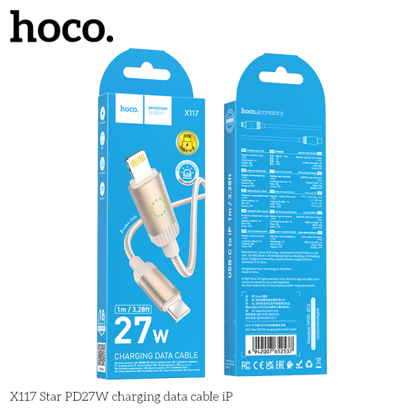 CÁP SẠC NHANH 27w HOCO X117