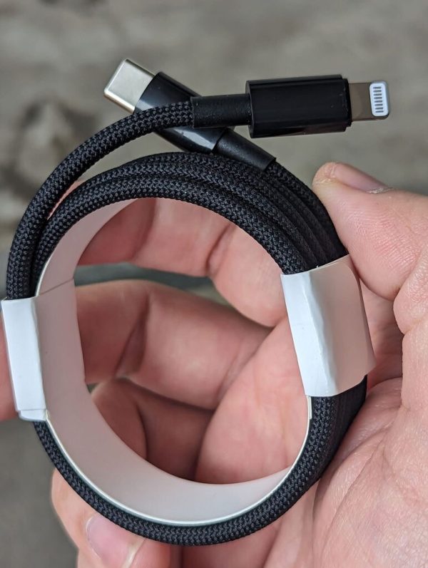 Dây sạc C to Lightning dù siêu 1bền max 27W, sợi to chống gãy gập cao cấp