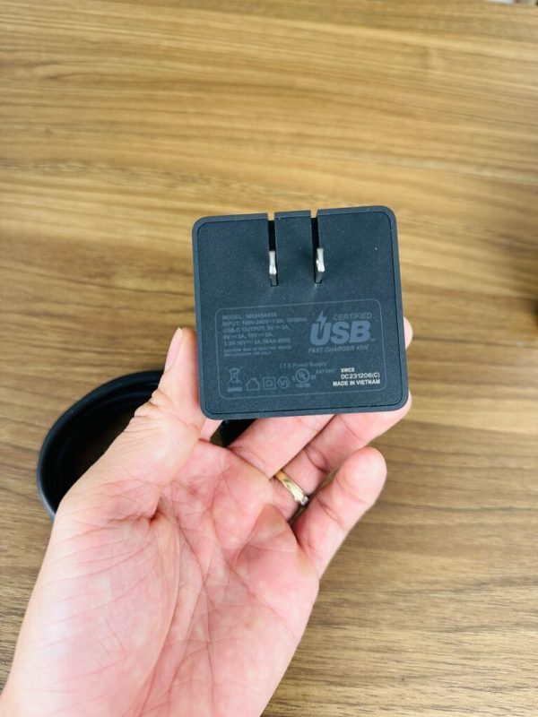 Bộ sạc nhanh 45W Verizon (Mỹ) kèm cáp C to C dài 2M, sạc nhanh PPS/PD/QC Bộ sạc nhanh 45W Verizon (Mỹ) kèm cáp C to C dài 2M, sạc nhanh PPS/PD/QC