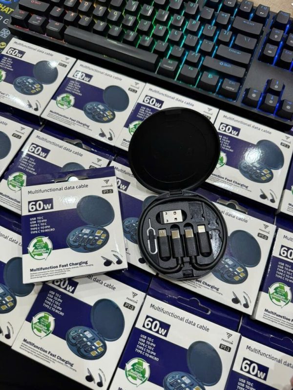 cáp sạc đa năng 6in1 PHANTOM PT3