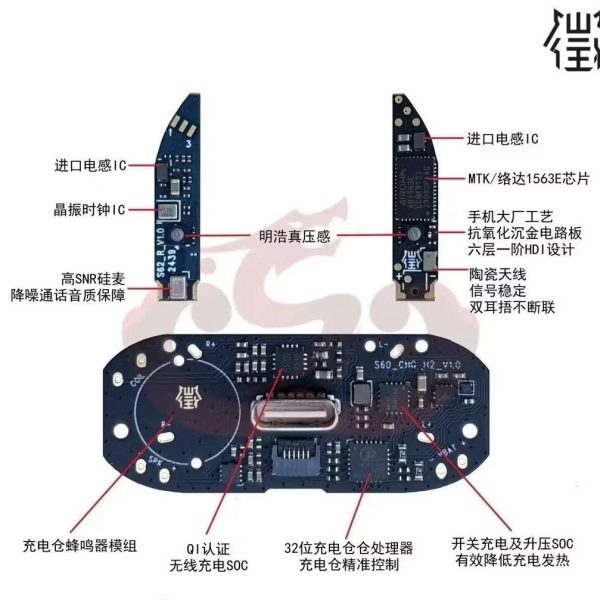 Tai nghe Airpods 4 hổ vằn 1563E bản cao cấp, chống ồn xuyên âm