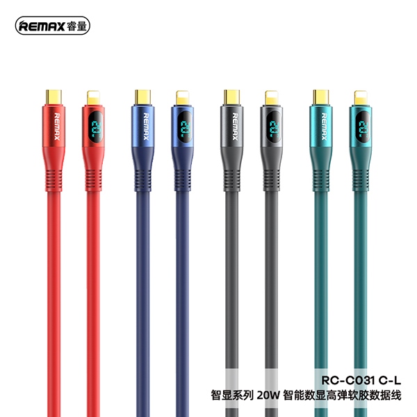 Cáp sạc báo dòng REMAX RC-C031 C-L 22W (Type C To Lightning)