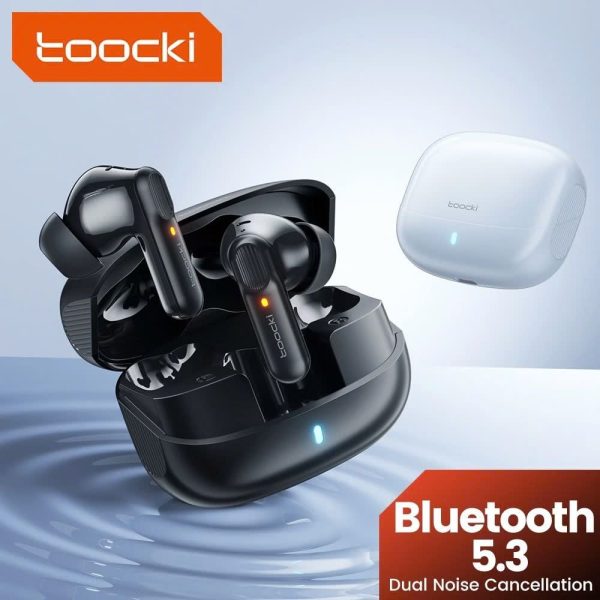 Tai Nghe Bluetooth TOOCKI TQ- EJ21 chống ồn chủ động bluethooth 5.4, âm thanh 3D, IPX4 ,Game Mode Tai Nghe Bluetooth TOOCKI TQ- EJ21 chống ồn chủ động bluethooth 5.4, âm thanh 3D, IPX4 ,Game Mode
