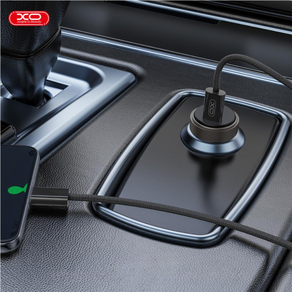Combo sạc nhanh ô tô XO-CC70 + Cáp Type-C 3A bọc dù – Đồng hành bền bỉ trên mọi hành trình