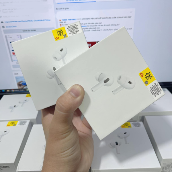 Tai Nghe Airpod Pro 2 Hổ Vằn 1571AM ANC Pin 8h | Chống Ồn 48DB | Bản Cao Cấp Nhất Có Popup