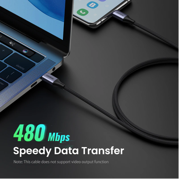 Cáp sạc nhanh và truyền dữ liệu Type C 240W Ugreen US535