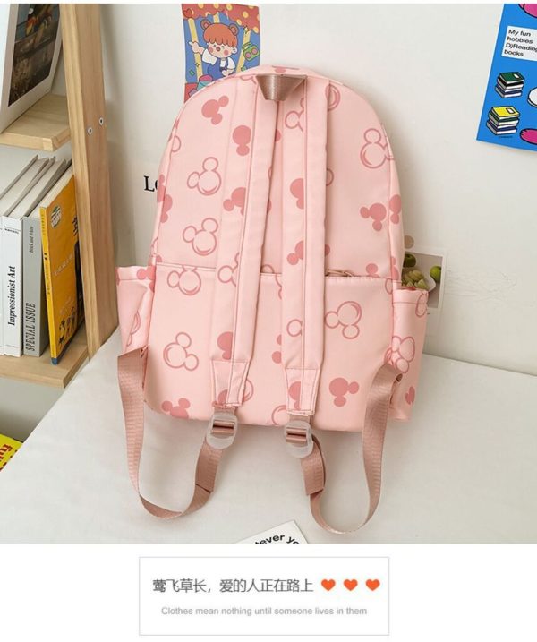 Balo nữ đi học BH Kids hình chuột Mickey dễ thương làm cặp sách, túi xách thời trang - BHS87