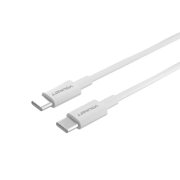 Cáp sạc nhanh & truyền dữ liệu tốc độ cao Volwatt(Đức) GE-A021-CC 60W Type C to C