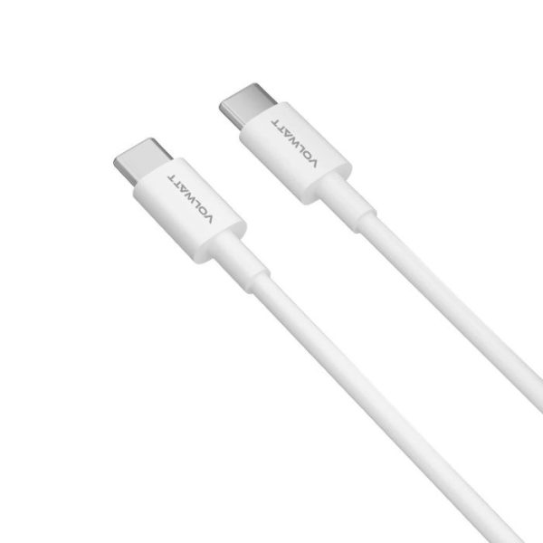 Cáp sạc nhanh & truyền dữ liệu tốc độ cao Volwatt(Đức) GE-A021-CC 60W Type C to C