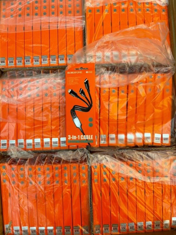 CÁP SẠC 3 ĐẦU BOROFONE BX50 CHÍNH HÃNG