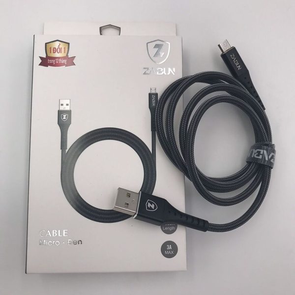 Cáp sạc chân lightning Zabun bọc cước siêu bền