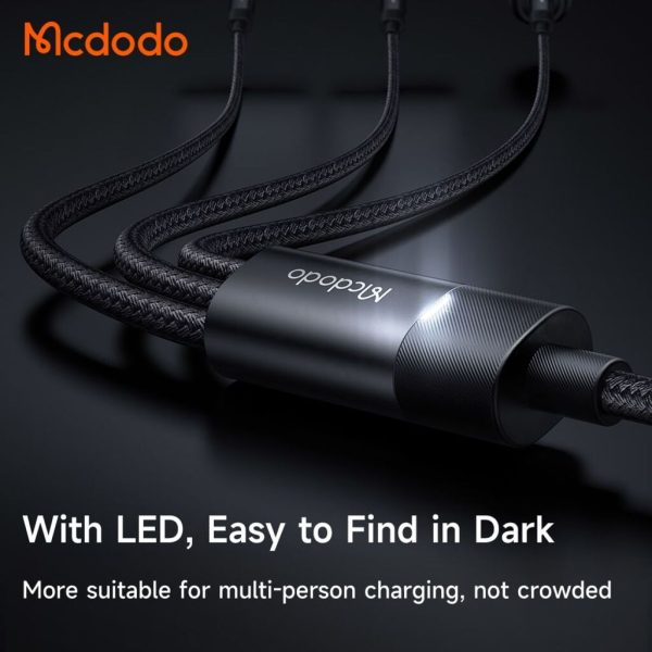 Cáp Sạc Đa Năng Mcdodo Jelly Series Data Cable USB to M+L+C 3.5A