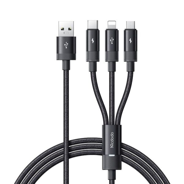 Cáp Sạc Đa Năng Mcdodo Jelly Series Data Cable USB to M+L+C 3.5A