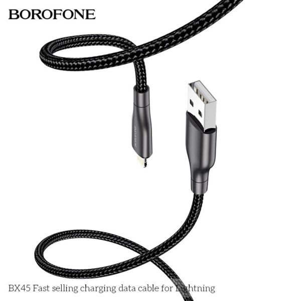 Cáp Sạc Đầu hợp kim kẽm borofone BX45