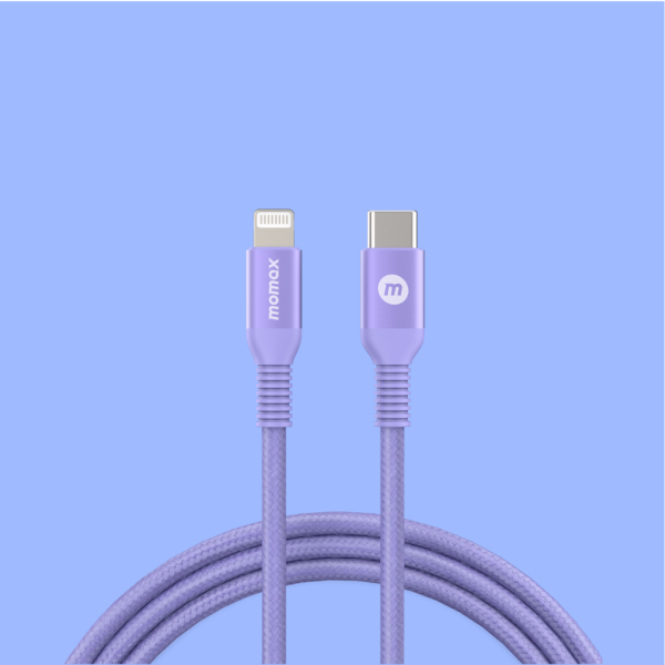 Cáp sạc nhanh 20W cho iPhone và iPad Momax Elite Link USB C to Lightning Cáp bện nylon 1,2m MFI DL31