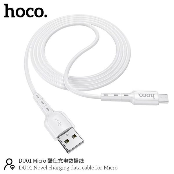 Cáp sạc nhanh 2.4A Hoco DU01 kết nối Micro truyền data nhanh chóng cho Android dài 1M Cáp sạc nhanh 2.4A Hoco DU01 kết nối Micro truyền data nhanh chóng cho Android dài 1M