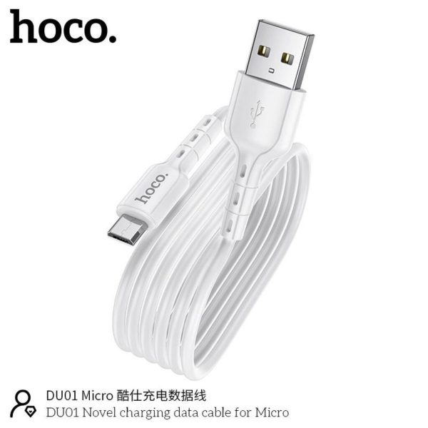 Cáp sạc nhanh 2.4A Hoco DU01 kết nối Micro truyền data nhanh chóng cho Android dài 1M Cáp sạc nhanh 2.4A Hoco DU01 kết nối Micro truyền data nhanh chóng cho Android dài 1M