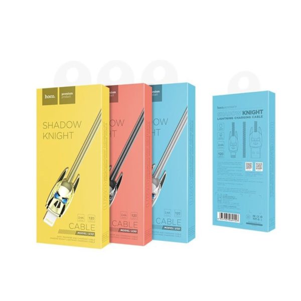 Cáp sạc nhanh 2.4A Hoco U30 Lightning day dài 1,2M Cáp sạc nhanh 2.4A Hoco U30 Lightning day dài 1,2M