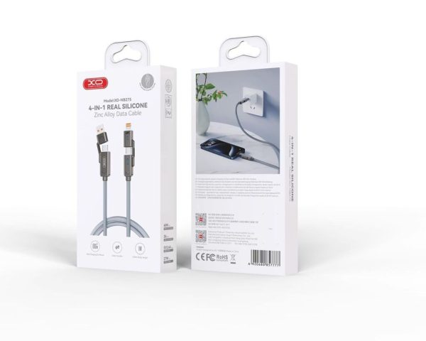 Cáp Sạc Nhanh 4 Trong 1 XO NB275, Sạc Nhanh 60W