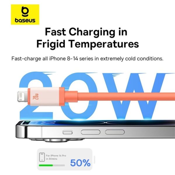 Cáp Sạc Nhanh Baseus 0℃ Series Fast Charging Data Cable Type-C to iP 20W