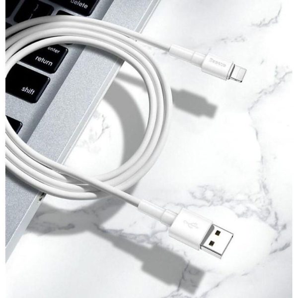 Cáp sạc nhanh Baseus CALSW-02 dành cho Iphone/Ipad dài 1m max 2.4A (trắng) - Hàng Chính Hãng Cáp sạc nhanh Baseus CALSW-02 dành cho Iphone/Ipad dài 1m max 2.4A (trắng) - Hàng Chính Hãng
