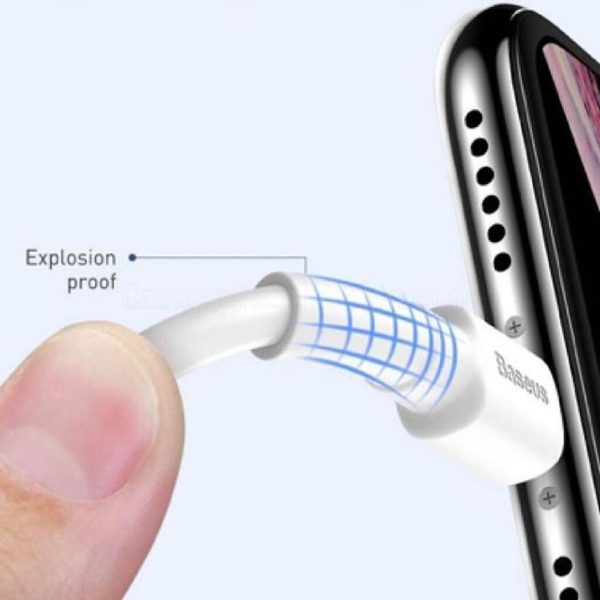 Cáp sạc nhanh Baseus CALSW-02 dành cho Iphone/Ipad dài 1m max 2.4A (trắng) - Hàng Chính Hãng Cáp sạc nhanh Baseus CALSW-02 dành cho Iphone/Ipad dài 1m max 2.4A (trắng) - Hàng Chính Hãng