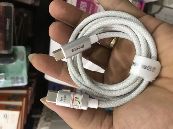 Cáp sạc nhanh C to C baseus 100w - 1 mét