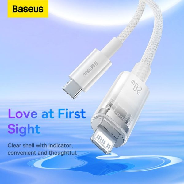Cáp Sạc Nhanh C to iP Baseus Explorer Series Fast Charging Cable with Smart Temperature Control