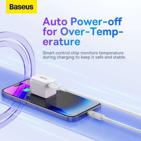 Cáp Sạc Nhanh C to iP Baseus Explorer Series Fast Charging Cable with Smart Temperature Control