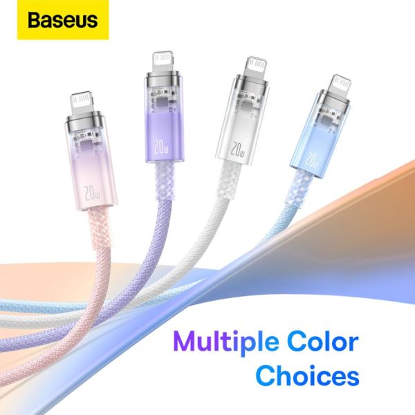 Cáp Sạc Nhanh C to iP Baseus Explorer Series Fast Charging Cable with Smart Temperature Control
