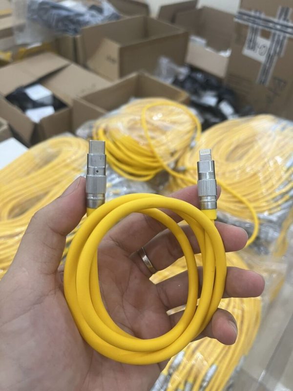 Cáp Sạc Nhanh Cao Su Non PD 27W Cho Mọi Dòng Máy IP Chân LN - Có Đèn Led Báo Hiệu