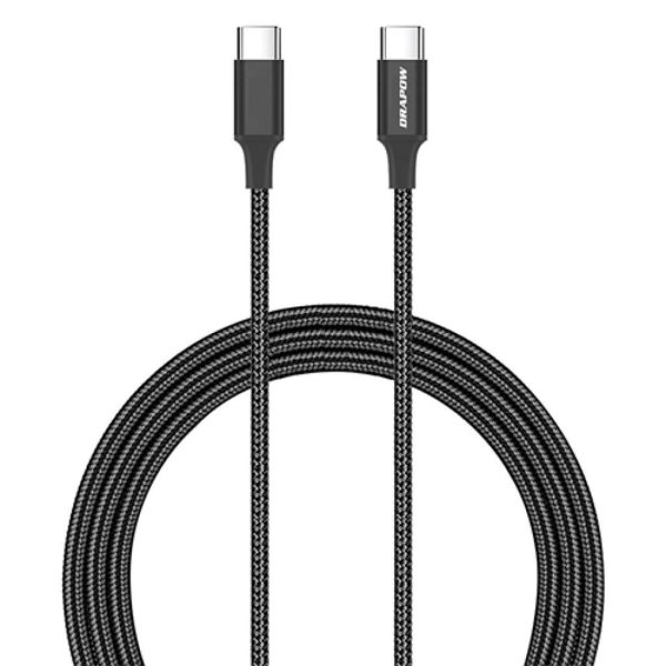 Cáp sạc dây dù C to C dài 2m hãng Drapow SD06 ( Hộp cũ )