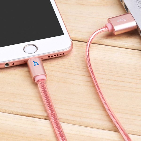 Cáp sạc nhanh đồng bọ dữ liệu, lõi đồng nguyên chất, có đèn led hoco UPL12 LIGHTNING Cáp sạc nhanh đồng bọ dữ liệu, lõi đồng nguyên chất, có đèn led hoco UPL12 LIGHTNING