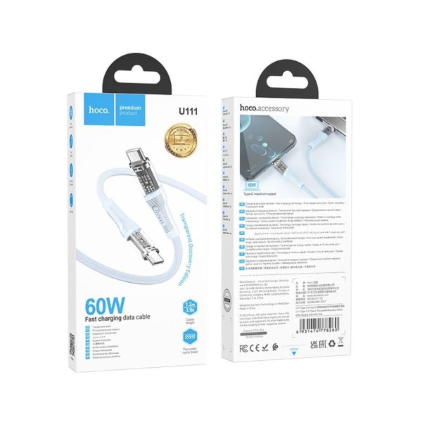 Cáp sạc nhanh Hoco U111 typeC-typeC 60w