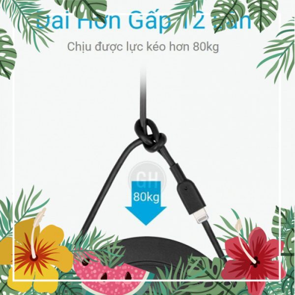 Cáp sạc nhanh IPhone 1.2m