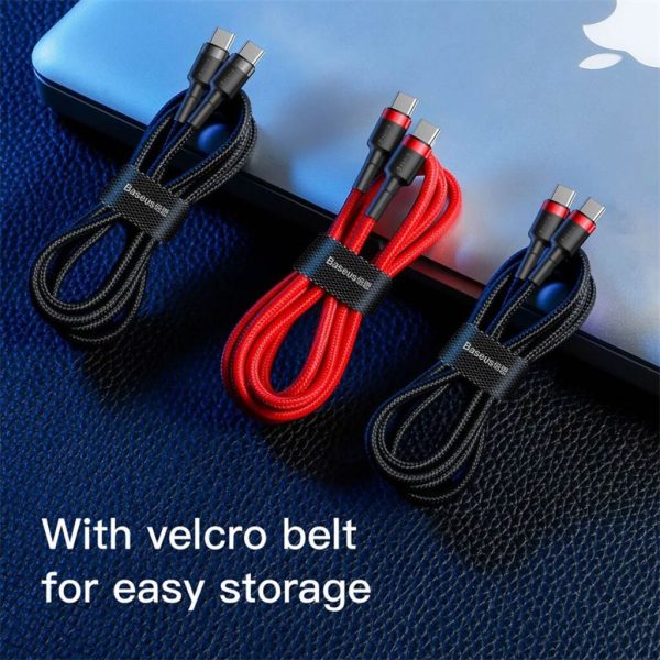 Cáp sạc nhanh & truyền data tốc độ cao Baseus Cafule C to C PD cho Smartphone/Tablet/Macbook/Laptop