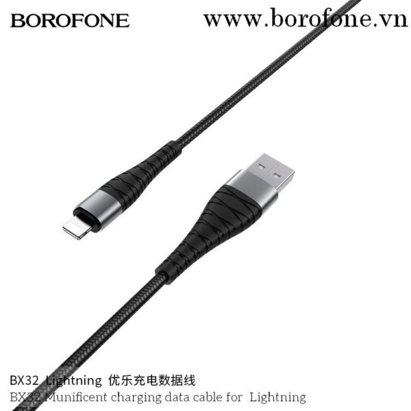 Cáp sạc nhanh truyền dữ liêu Borofone X32 lightning