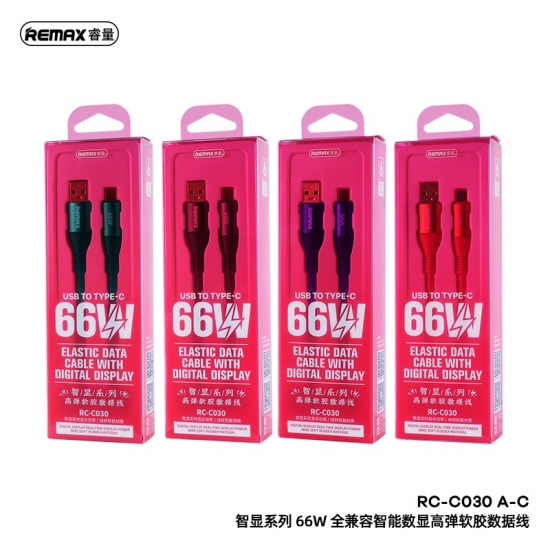 Cáp sạc báo dòng Type C REMAX RC-C030 A-C 66W