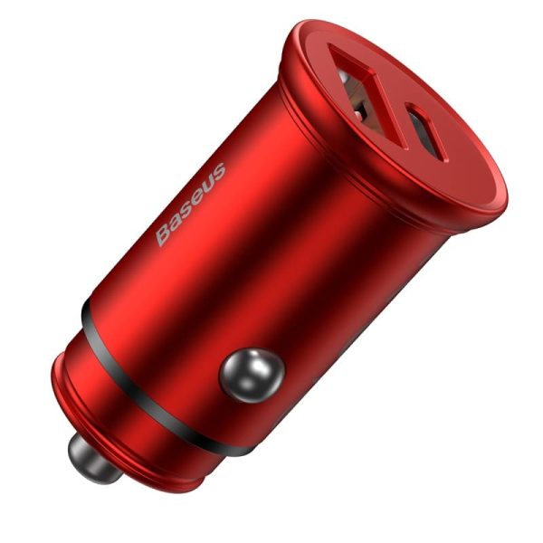 Tẩu Sạc Nhanh Baseus Circular Metal USB + Type-C 30W PPS Car Charger Tẩu Sạc Nhanh Baseus Circular Metal USB + Type-C 30W PPS Car Charger