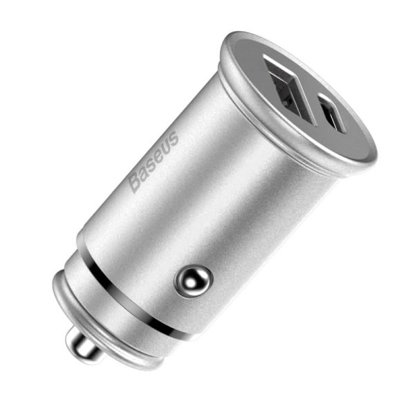 Tẩu Sạc Nhanh Baseus Circular Metal USB + Type-C 30W PPS Car Charger Tẩu Sạc Nhanh Baseus Circular Metal USB + Type-C 30W PPS Car Charger